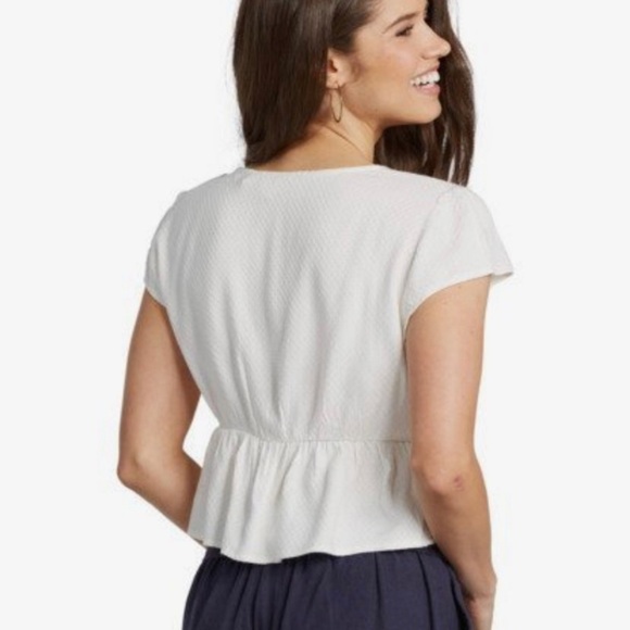 NEW Roxy Sweet Release Woven Top Cream Color S - Picture 2 of 4